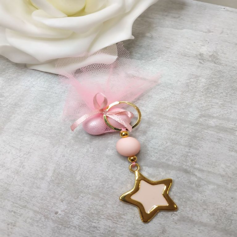 baby shower favors with star keychain